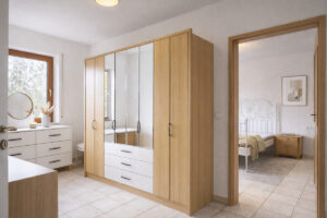 Ankleide-Arbeitszimmer KI-Beispiel