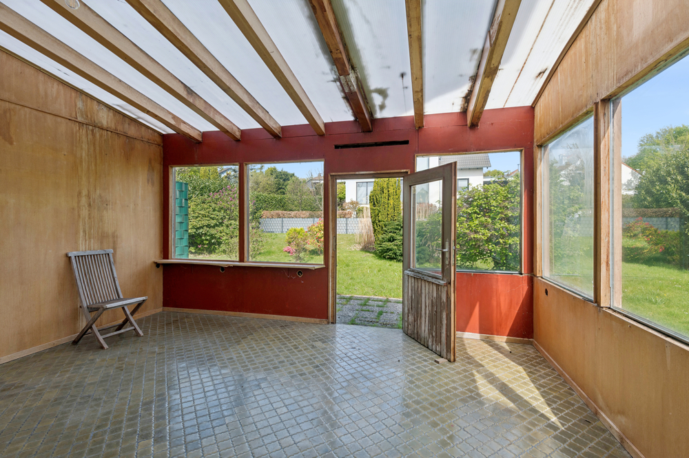 Wintergarten mit Fußbodenheizung