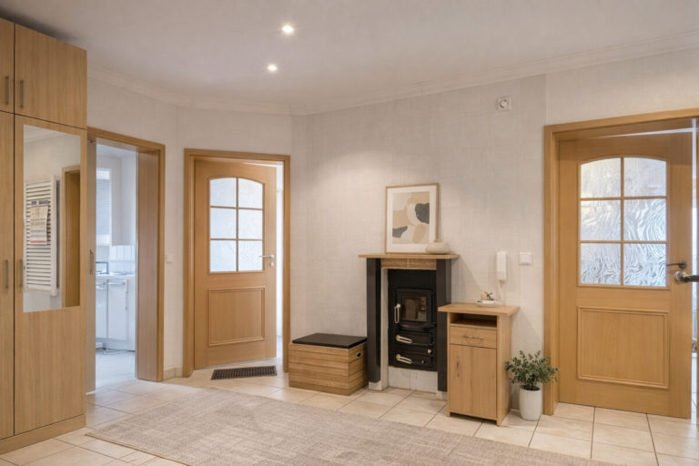 Eingangsbereich-Garderobe KI-Beispiel