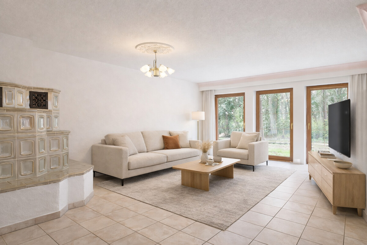 Wohnzimmer KI-Beispiel