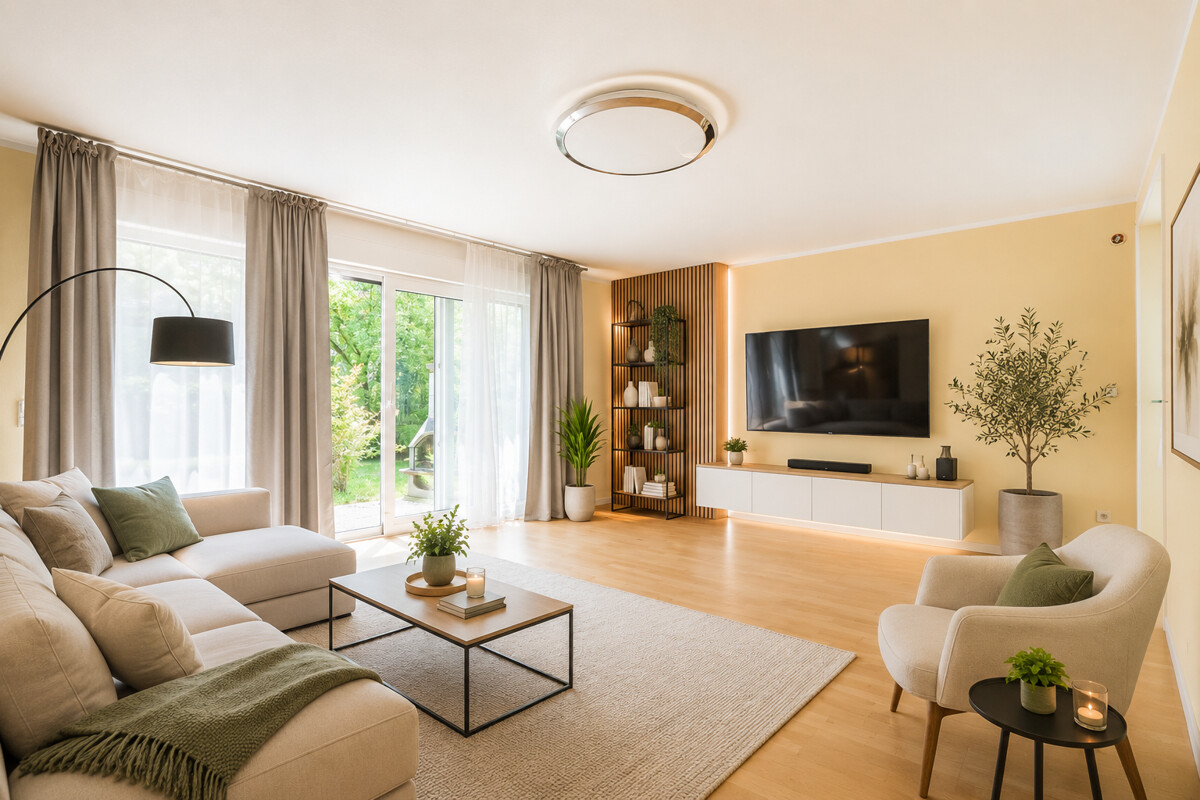 Wohnzimmer KI-Beispiel